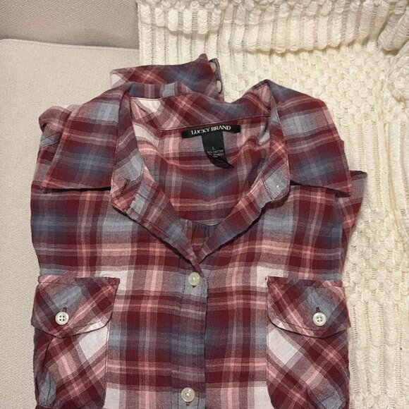 Lucky Brand Long Sleeve Shirt Large - Picture 2 of 4
